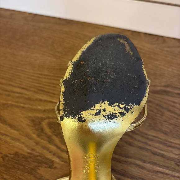 Nina New York gold sandals 4 inch heel size 7 - Picture 6 of 6